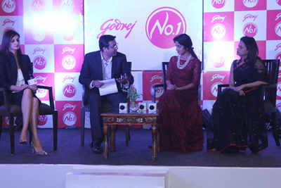 TV actress Deepika Singh takes part in a panel discussion in Chandigarh