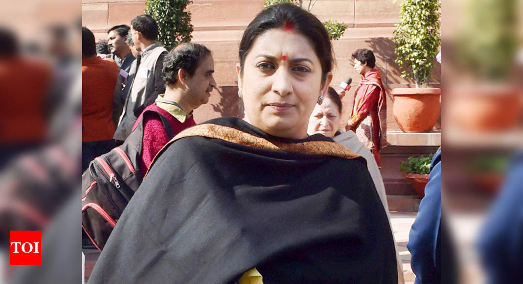 Smriti Irani Lays Foundation Stone Of East Delhi Campus Of Ggsipu Times Of India