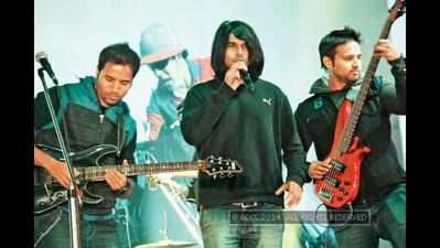 Trishna band performs during Awadh Polo Tournament at Lucknow