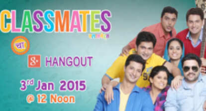 Classmates Stars On Google Hangout Marathi Movie News Times Of India