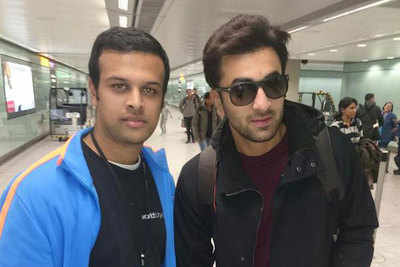 Ranbir Kapoor snapped at Heathrow airport before taking off for NYC