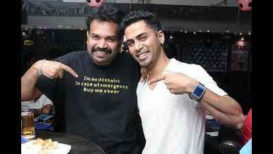 Premgi and Krish bring the house down at a party at Small World in Chennai