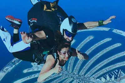 Lakshmi Rai's Sky Diving act