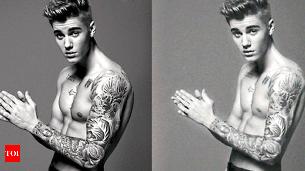 Justin Bieber's White Underwear Turns See Through While