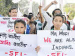 'NE immigrants': Protests in Assam against BJP