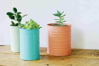 Interesting ways to reuse tin cans