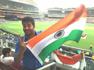 Raj Chakrabarty's fan moment at India Pakistan match