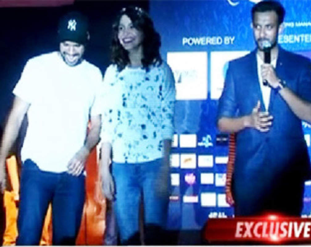 
Anushka Sharma, Neil Bhoopalam promote ‘NH10’ at a college event
