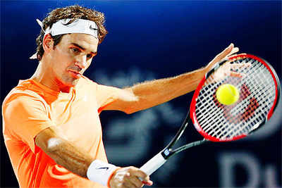 Roger Federer in Dubai Open quarterfinals