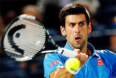 Novak Djokovic in Dubai Open semifinals