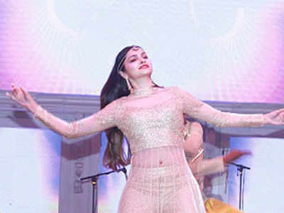 Prachi Desai performs at a wedding reception in Delhi