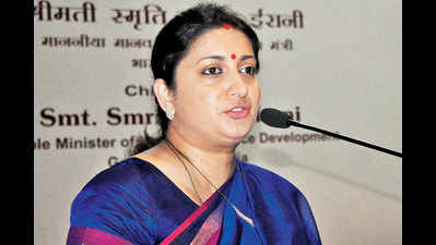 Smriti Irani as the cheif guest at Hindu College's 116th Founder's Day in Delhi