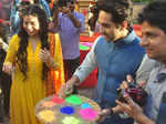 Ayushmann, Bhumi @ Holi celebrations