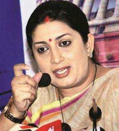 Smriti Irani asks women scientists to play greater role in promoting girl education