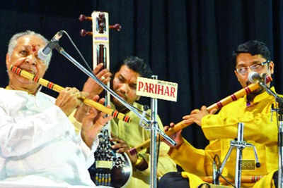 Pandit Jasraj and Hariprasad Chaurasiya perform at Akhil Bhartiya Sangeet Samaroh in Jodhpur