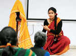 Aarohi performs in JNU