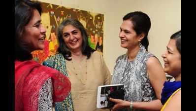 A book release at Kalakriti Art Gallery in Hyderabad