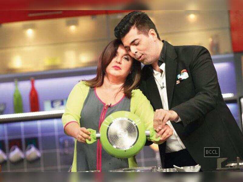 Shilpa Shetty Kundra Karan Johar Comes To Farah Ki Daawat Times Of India karan johar comes to farah ki daawat