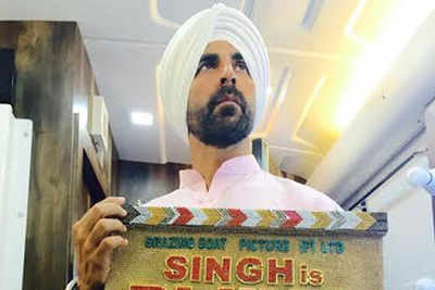 Akshay Kumar starts shooting for 'Singh is Bling'