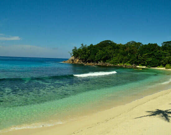 Head to Beau Vallon Beach