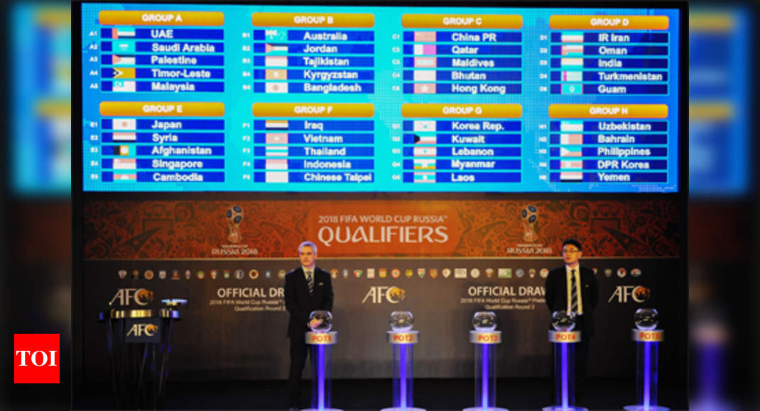 India Handed Tough Draw For 2018 Fifa
