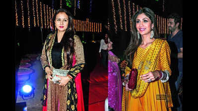 Shilpa Shetty, Jeetendra attend Guru Nanak Khalsa College, Matunga's Baisakhi function in Mumbai