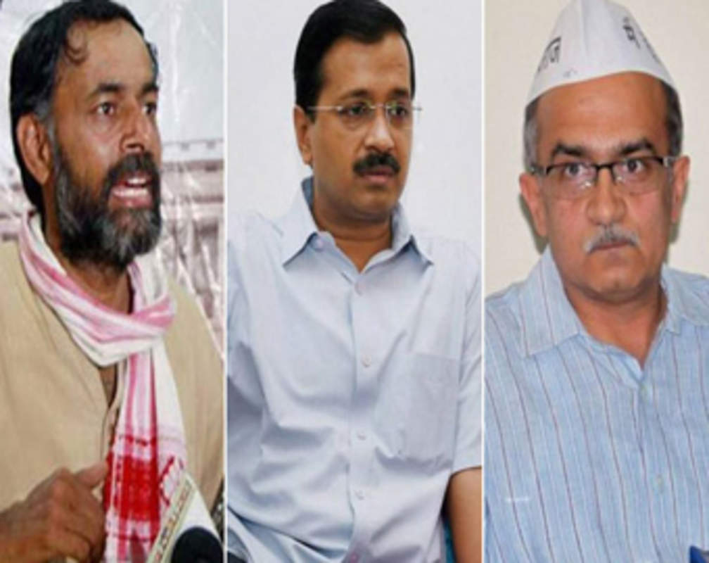 
Yadav, Bhushan expelled from AAP, Shanti Bhushan calls Kejriwal Hitler
