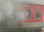 Rajdhani trains gutted in Delhi rail yard fire