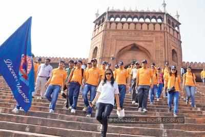 DMRC enjoy World Heritage Day in Chandni Chowk