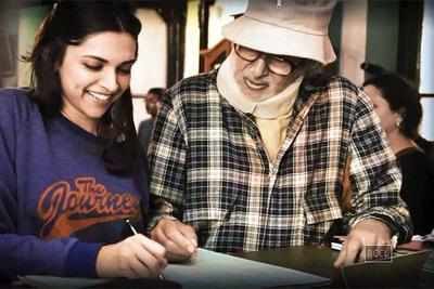 Big B taught Deepika Padukone how to write with her right hand