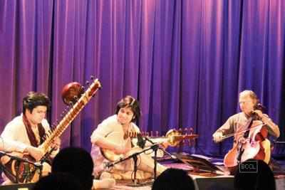 Aayush Mohan Gupta and Lakshay Mohan Gupta of Delhi perform at Grammy Museum in the US