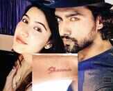 Rohit Purohit gets girlfriend Sheena&rsquo;s name tattoed