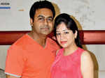 Amit and Rhea during a party Photogallery - Times of India