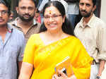 Dubbing artist Bhagyalakshmi snapped at the movie pooja of Yami Photogallery - Times of India