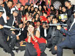 A girl poses during the party Photogallery - Times of India