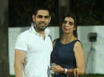 Raman Handa and Divya during a cricket match- Photogallery - Times of India