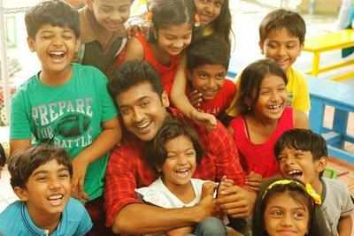 Suriya shoots a song with 60 kids for Pandiraj's film