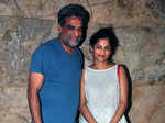 R Balki and Gauri Shinde during the screening of Bollywood film Tanu Weds Manu Returns Photogallery - Times of India