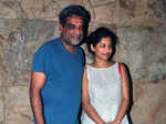 R Balki and Gauri Shinde during the screening of Bollywood film Tanu Weds Manu Returns Photogallery - Times of India