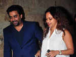 R Madhavan and Sarita Birje during the screening of Bollywood film Tanu Weds Manu Returns Photogallery - Times of India