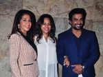 Krishika Lulla, Sarita Birje and R Madhavan during the screening of Bollywood film Tanu Weds Manu Returns Photogallery - Times of India