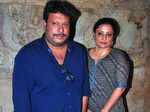 Tigmanshu Dhulia with Tulika during the screening of Bollywood film Tanu Weds Manu Returns Photogallery - Times of India
