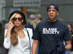 American rapper Jay-Z was spotted with his wife Beyonce. Photogallery - Times of India