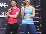 Jacqueline Fernandez and Eefa Shrof during the launch of Puma Pulse XT Photogallery Times of India