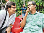 Shantilal Mukherjee and Chandan Sen during an event Photogallery - Times of India
