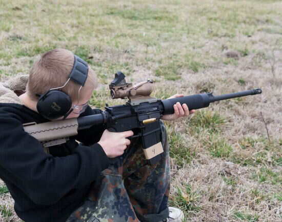 Shoot a firearm