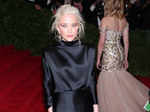 Self- proclaimed fashion designer Mary-Kate Olsen wore a fully covered black satin dress Photogallery Times of India
