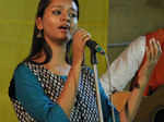 Ipsita during a musical event Unisher Daar at Baitanik Photogallery Times of India