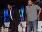 Aamir Khan and Vishwanathan Anand during the announcement Photogallery Times of India