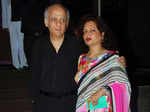 Mukesh Bhatt with his wife Nilima Bhatt Photogallery - Times of India